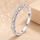 ANEL TRENZZA MOISSANITE - PRATA 925
