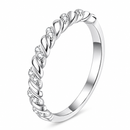 ANEL TRENZZA MOISSANITE - PRATA 925