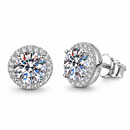 BRINCO ELEGANCE MOISSANITE - PRATA 925