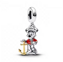 BERLOQUES CHARM "MICKEY ÂNCORA" - PRATA 925