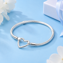 PULSEIRA PARA BERLOQUES "CORAÇÃO ENCANTADO" – PRATA 925