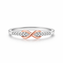 ANEL INFINITO MOISSANITE - PRATA 925