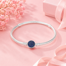 PULSEIRA SEMI-MALEÁVEL "ZIRCÔNIAS AZUIS" - PRATA 925