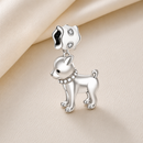 BERLOQUE CHARM PENDENTE "CACHORRO DE COLEIRA" PRATA 925