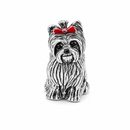 BERLOQUE CHARM YORKSHIRE TERRIER COM LAÇO | PRATA 925