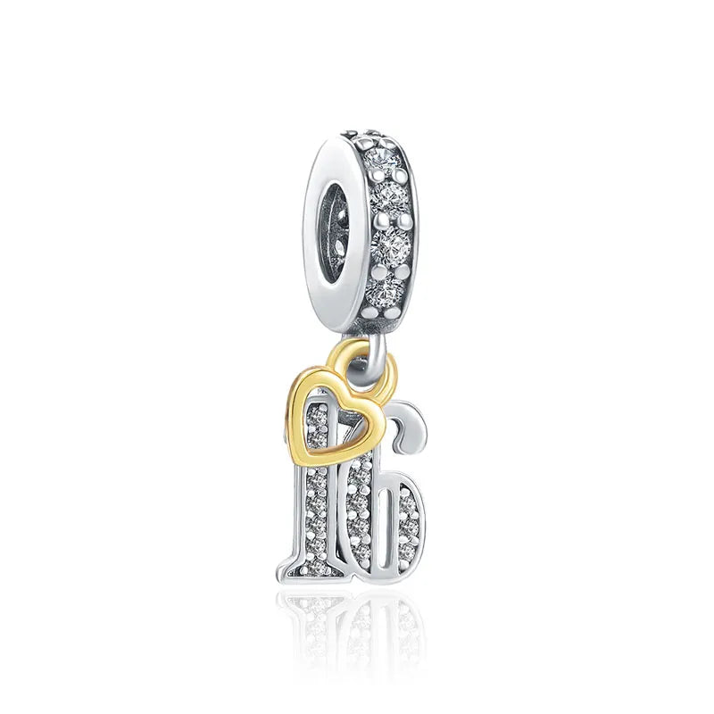 BERLOQUE CHARM PENDENTE "16 ANOS" - PRATA 925