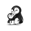 BERLOQUE CHARM "PINGUINS DO AMOR" - PRATA 925