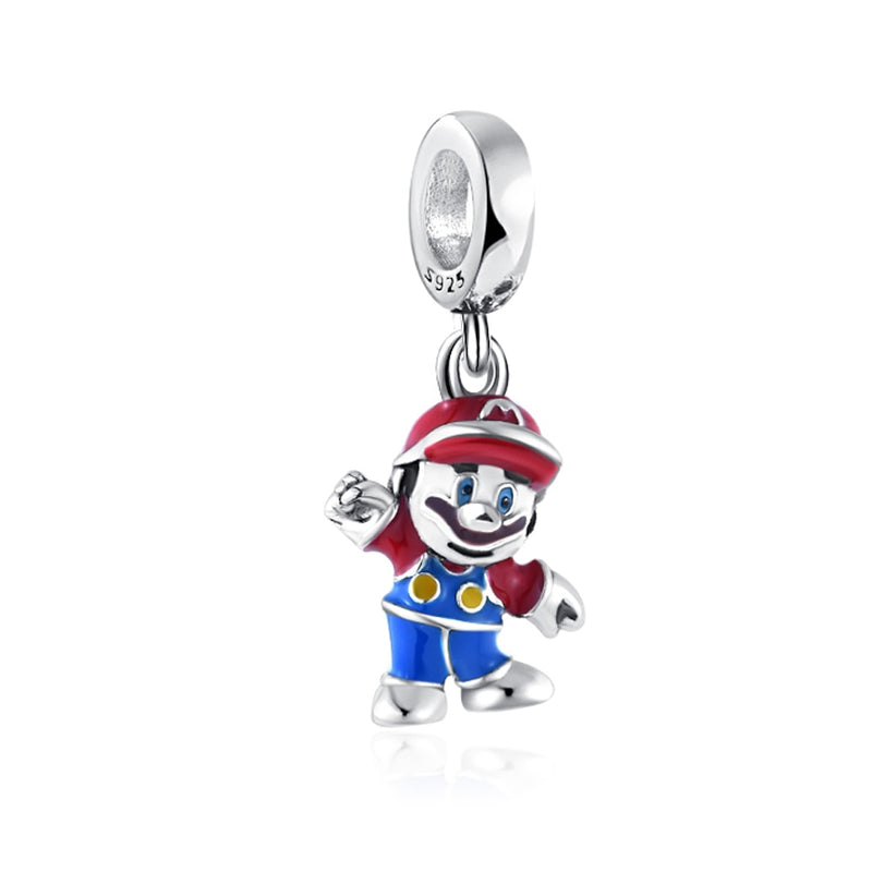 BERLOQUE CHARM "MÁRIO BROS" - PRATA 925