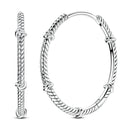 BRINCO DE ARGOLA "NÓZINHO" - PRATA 925