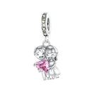 BERLOQUE CHARM "CASAL, NOIVOS, NAMORADOS" - PRATA 925