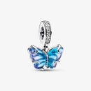 BERLOQUE CHARM PENDENTE BORBOLETA GLAMOUR - PRATA 925