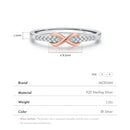 ANEL INFINITO MOISSANITE - PRATA 925