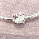 BERLOQUE CHARM SEPARADOR "HELLO KITTY WHITE" - PRATA 925