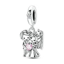 BERLOQUE CHARM PENDENTE "CASAL FOREVER" - PRATA 925