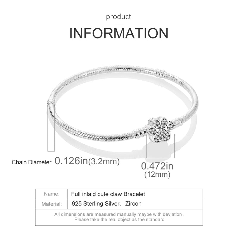 PULSEIRA PARA BERLOQUES - FECHO PATINHA - PRATA 925