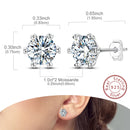 BRINCO PONTO DE LUZ MOISSANITE - PRATA 925