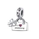 BERLOQUE CHARM "I LOVE SHOPPING" - PRATA 925