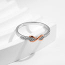 ANEL INFINITO MOISSANITE - PRATA 925