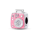 BERLOQUE CHARM SEPARADOR "CÂMERA FOTOGRÁFICA ROSA" - PRATA 925