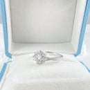 ANEL DE NOIVADO MOISSANITE - PRATA 925