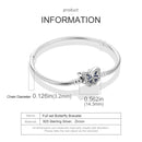 PULSEIRA PARA BERLOQUES - FECHO BORBOLETA - PRATA 925