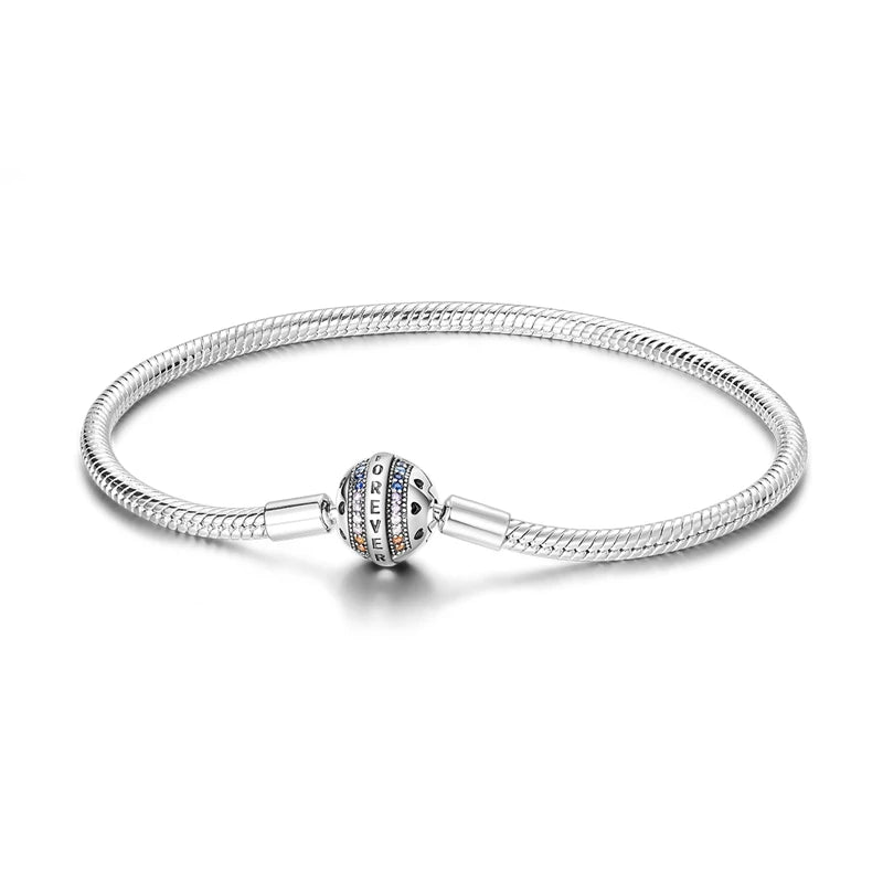 PULSEIRA PARA BERLOQUES - FECHO FOREVER - PRATA 925