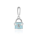 BERLOQUE CHARM PENDENTE "CADEADO ASAS" - PRATA 925