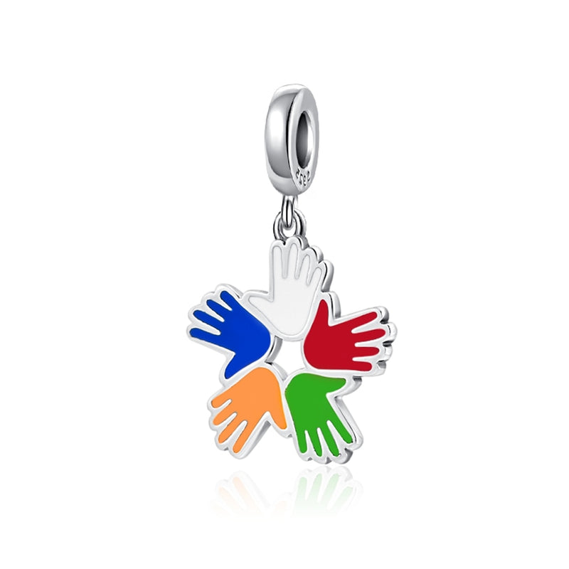BERLOQUE CHARM PENDENTE "TERAPIA OCUPACIONAL" - PRATA 925