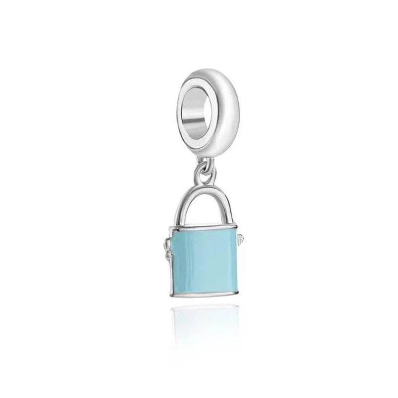 BERLOQUE CHARM PENDENTE "CADEADO ASAS" - PRATA 925