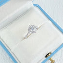 ANEL DE NOIVADO MOISSANITE - PRATA 925
