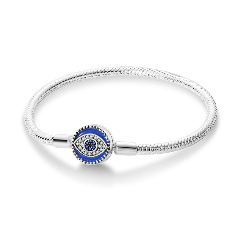 PULSEIRA PARA BERLOQUES - FECHO OLHO GREGO - PRATA 925