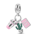 BERLOQUE CHARM PENDENTE "TRIPLO SIMPLE LIFE" - PRATA 925