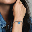 BERLOQUE CHARM PENDENTE BORBOLETA GLAMOUR - PRATA 925