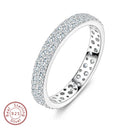 ANEL DE MOISSANITE BRILHANTE - PRATA 925