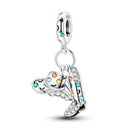 BERLOQUE CHARM PENDENTE "CHAPÉU & BOTA COUNTRY" PRATA 925