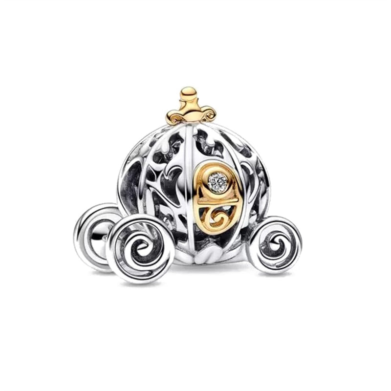 BERLOQUE SEPARADOR "CARRUAGEM CINDERELA DISNEY" - PRATA 925