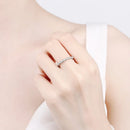 ANEL TRENZZA MOISSANITE - PRATA 925