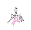 BERLOQUE CHARM PENDENTE "TRIO CABELEIREIRA" - PRATA 925