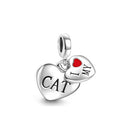 BERLOQUE CHARM PENDENTE "I LOVE MY CAT" - PRATA 925