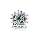 BERLOQUE CHARM "RODA GIGANTE C/ ZIRCÔNIAS COLORIDAS" - PRATA 925