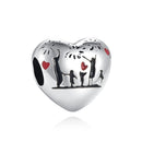 BERLOQUE CHARM SEPARADOR "CORAÇÃO FAMÍLIA" - PRATA 925