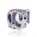 BERLOQUE CHARM SEPARADOR "ELEFANTE COLORIDO" - PRATA 925