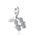 BERLOQUE CHARM PENDENTE "CASAL LOVE" - PRATA 925