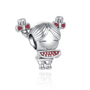 BERLOQUE CHARM "MENINA COM MELANCIA" - PRATA 925