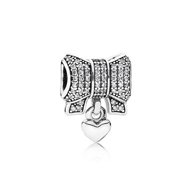 BERLOQUE CHARM "LAÇO CORAÇÃO" - PRATA 925