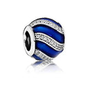 BERLOQUE CHARM SEPARADOR AZUL - PRATA 925