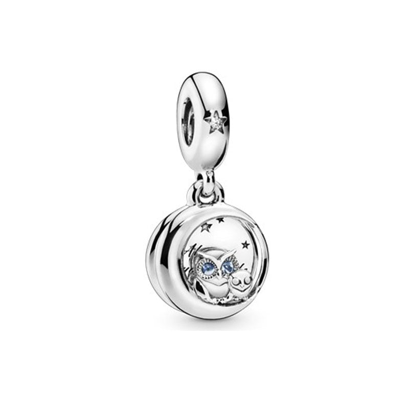 BERLOQUE CHARM PENDENTE "CORUJA" / PRATA 925"