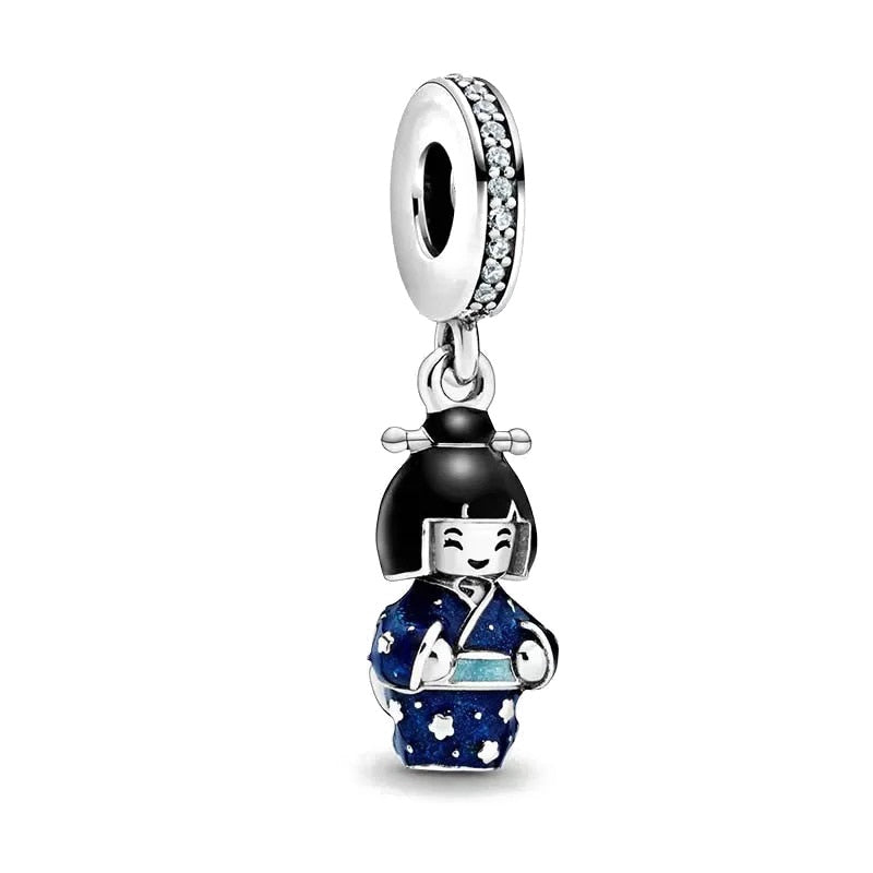 BERLOQUE CHARM "JAPONESA HANATCHAM/ KOKESHI" - PRATA 925