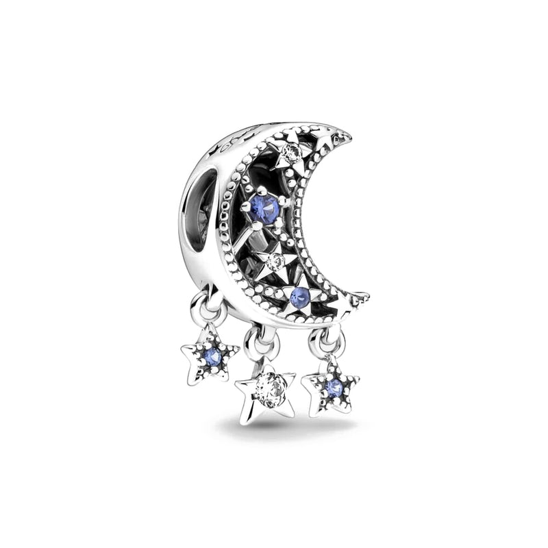 BERLOQUE CHARM " LUA & ESTRELA" / PRATA 925
