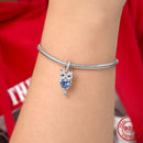 BERLOQUE CHARM PENDENTE "CORUJA AZUL" - PRATA 925